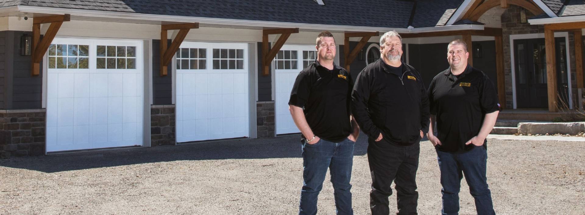 Aubrey, Jim and James Doan, of Doan’s Overhead Garage Doors