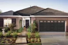 House with double garage door