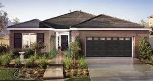 House With Double Garage Door