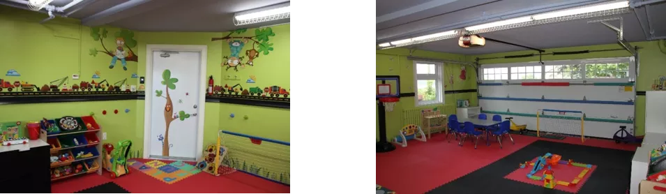 Views Of A Converted Garage In Playroom
