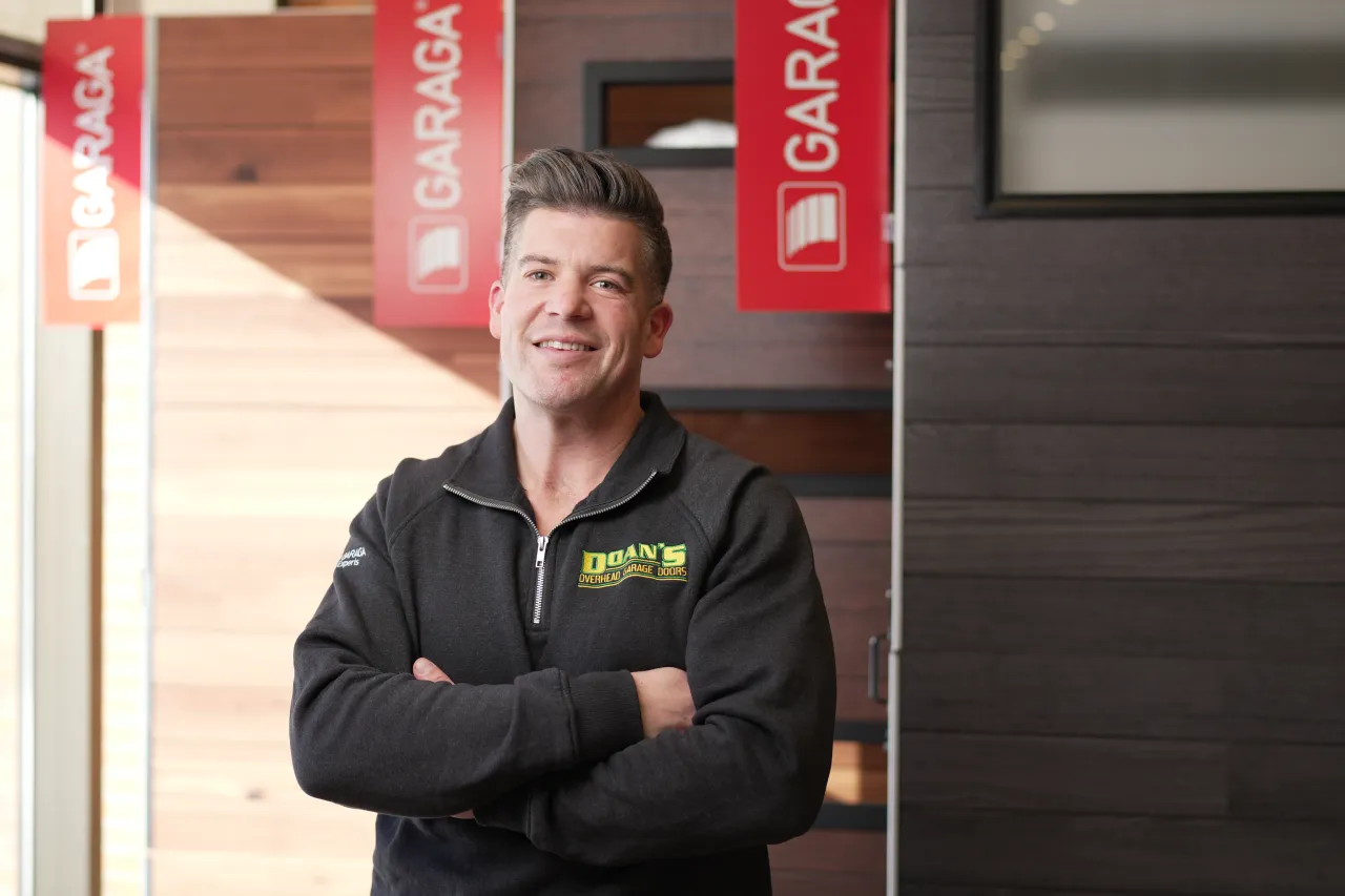 Garage door technician at Doan's Door